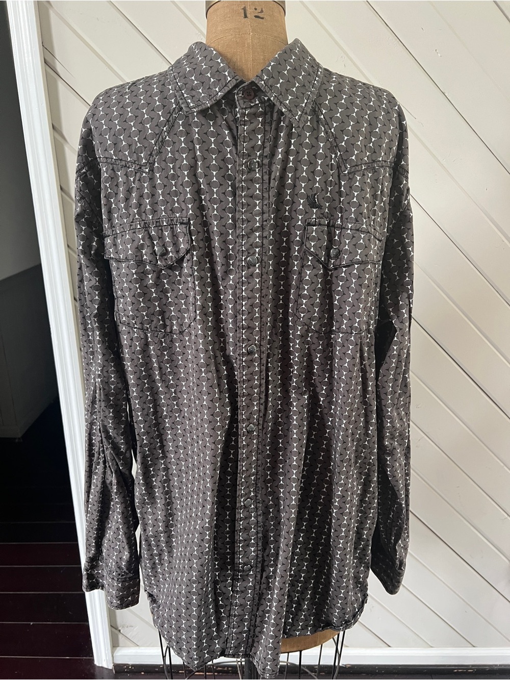 Men's Casual Button-Down Shirt Cody James Western Pearl Snaps Sz XL